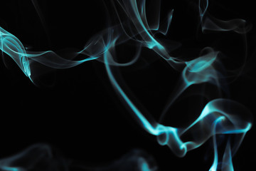 Abstract Smoke on Black Background