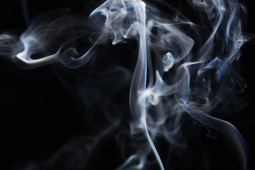 Fototapeta premium Abstract Smoke on Black Background