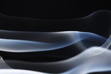 Abstract Smoke on Black Background