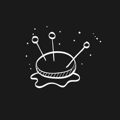 Sketch icon in black - Pinchusion
