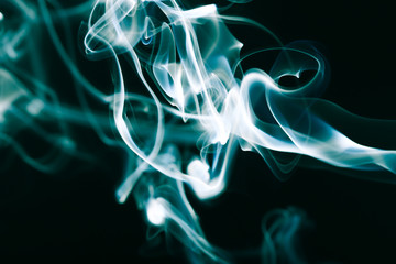 Abstract Smoke on Black Background