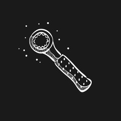 Sketch icon in black - Bicycle tools