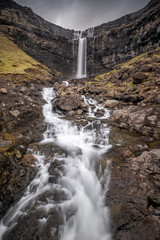 Obraz premium waterfall in Faeroe