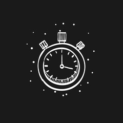 Sketch icon in black - Stopwatch