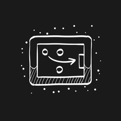 Sketch icon in black - Strategy game