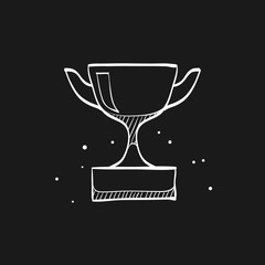 Sketch icon in black - Trophy