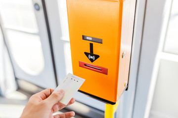 validate ticket in public transport