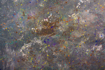 Old scratched dilapidated cement wall.