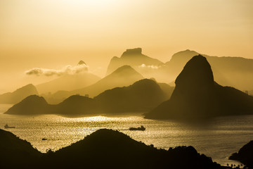 Sunset in city park niterói