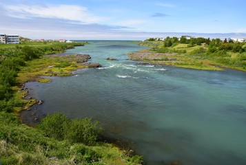 River Blanda in the northwest of Iceland, near Blönduos