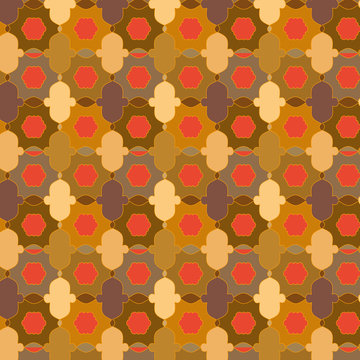 colorful ethnic geometric pattern in Arabic and Islamic style. simple bright pattern for textile, fabric, wallpaper, backdrops, template and creative surface designs. pattern swatch at eps. file