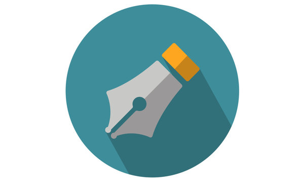 Pen tip digonal - vector icon illustration