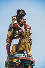 Statue of the Samson Fountain in Bern, Switzerland