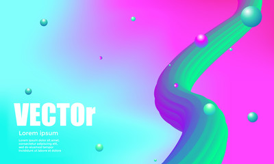 Obraz premium Abstract gradients waves background. colorful vector illustration