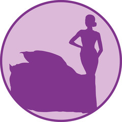 woman silhouette fashion icon