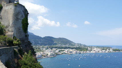 Ischia east coast view from Castello Aragonese