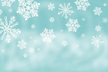 christmas background with snowflakes