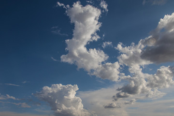 white clouds in a nice blue sky