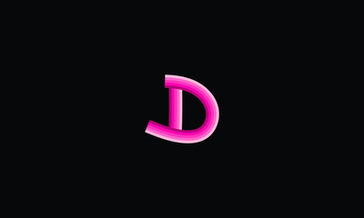 alphabet d logo design 