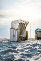 Fototapeta na wymiar Beach chair - Amrum