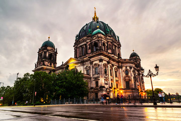 Fototapeta na wymiar Cathedral located on the Museum Island in Berlin, Germany