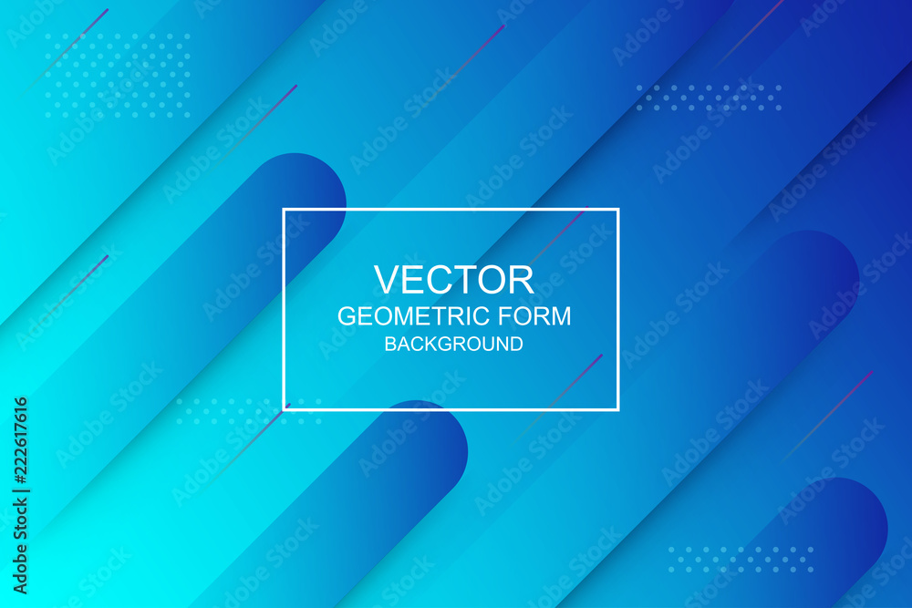 Poster dynamic composition. modern design geometric background. landing page template. vector illustration.