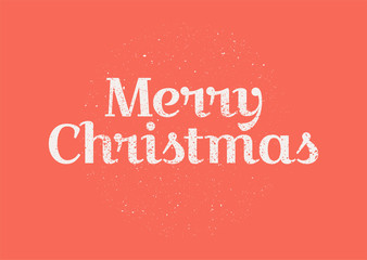 Obraz na płótnie Canvas Typographic vintage style Christmas card or poster design. Retro vector illustration.