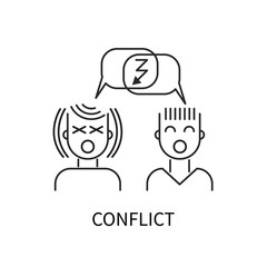 conflict line icon