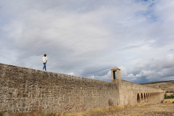Fototapeta na wymiar Aqeduct Spain