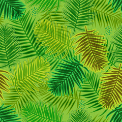 cool vibrant overlapping pattern tile with forest leaves. botanical seamless pattern tile for textile, fabric, backgrounds, decor, wallpapers, backdrops and creative surface designs