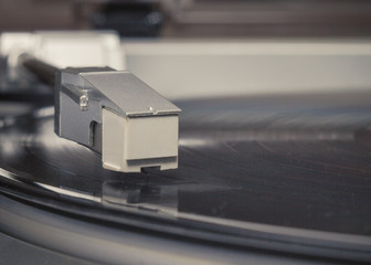 vinyl disc player head