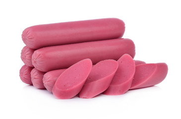 Sausages isolated on a white background