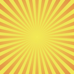 Obraz premium Yellow abstract sun rays vector background