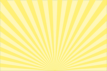 Obraz premium Yellow abstract sun rays vector background