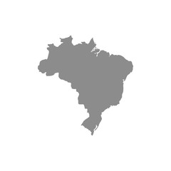 Brazil map vector