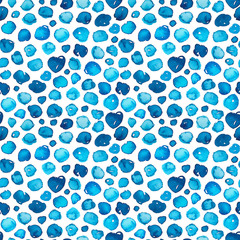Watercolor seamless pattern with blots.