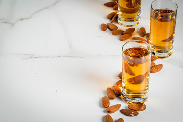Golden almond liqueur