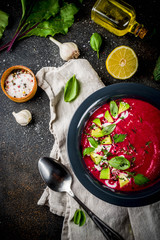 Beetroot gazpacho soup