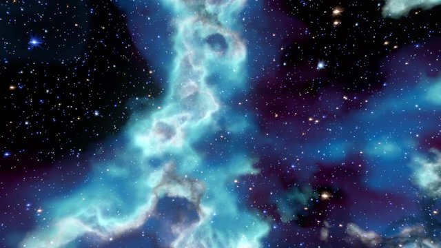 Nebula 1004: Traveling through a space nebula.