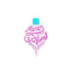 Christmas and New Year greeting card. Vector illustration. sign Happy New Year 2019 year . Christmas decoration element