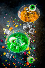 Spooky Halloween martini cocktail