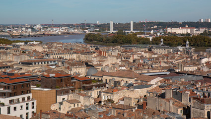 Fototapeta na wymiar Vue aérienne de Bordeaux
