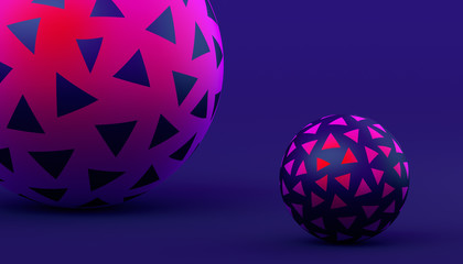 Abstract 3d rendering of a modern geometric background. Minimalistic design for poster, cover, branding, banner, placard.