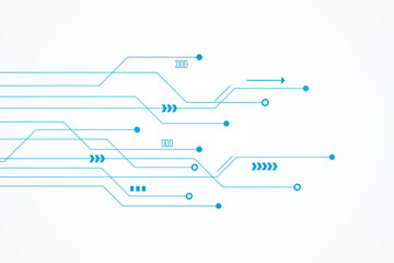 Abstract Technology Background , blue circuit board pattern
