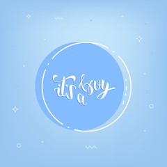 Baby Shower invitation template.  Vector illustration.