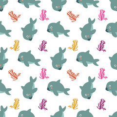 vaquita marina vector illustration