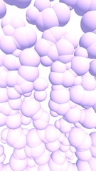 3d rendering picture of pink balls. Abstract wallpaper and background. 3D illustration