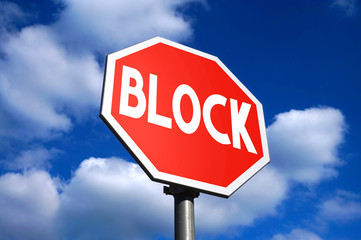 Block sign
