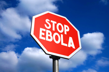 Stop ebola virus sign