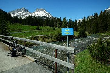 Fototapeta na wymiar Lechquellengebirge, Vorarlberg, Österreich